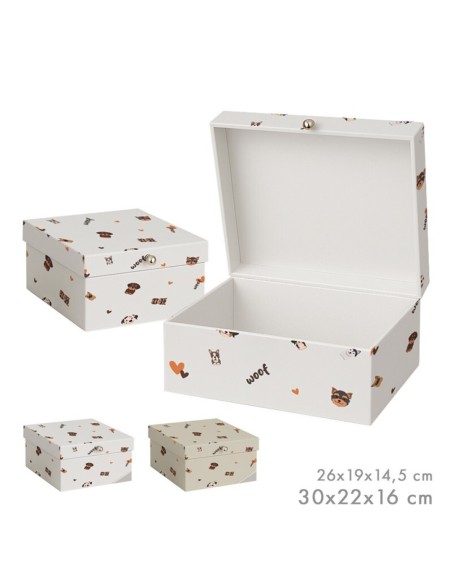 SET DE 2 CAJAS LOVELY DOGS SURT/2