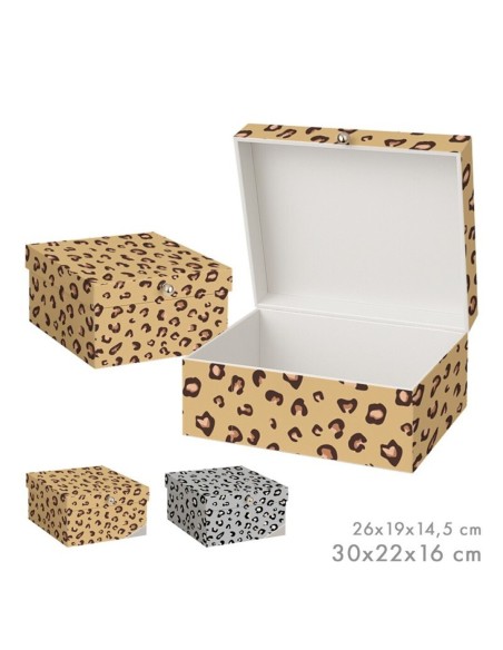 SET DE 2 CAJAS ANIMAL PRINT SURT/2