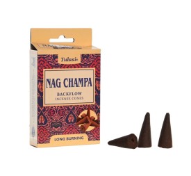 INCIENSO CONO SET 10 AROMA 1,5X1,5X3,5 NAG CHAMPA