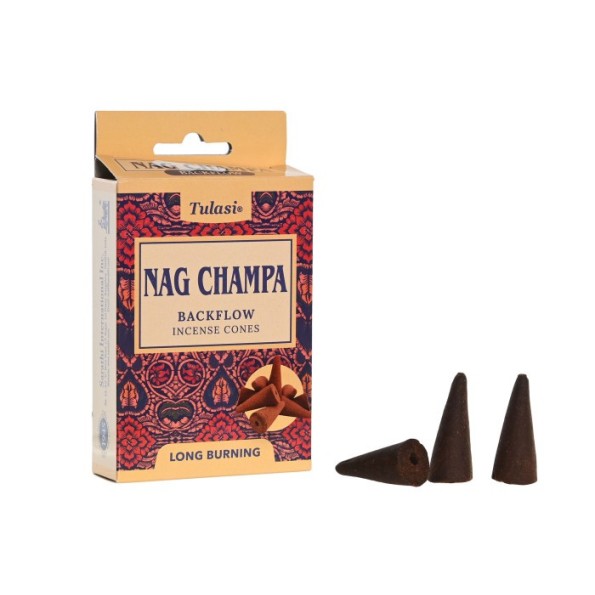 INCIENSO CONO SET 10 AROMA 1,5X1,5X3,5 NAG CHAMPA