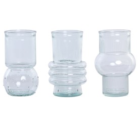 JARRON VIDRIO RECICLADO 10X10X17,5 3 SURT.