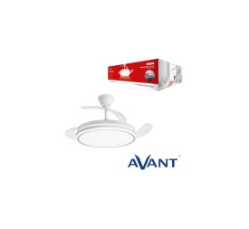 VENTILADOR AVANT DE TECHO 42` RETRACTIL-30W MOTOR Y 36WLED-CONTROL APP BLANCO