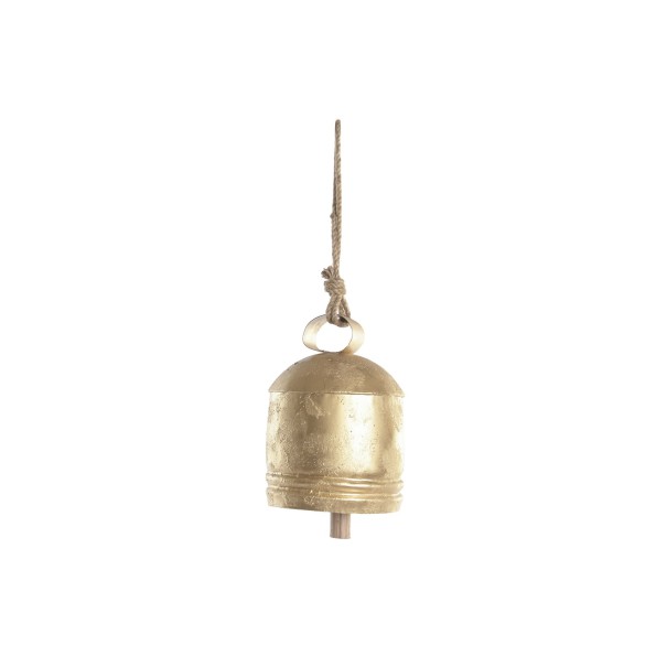 CAMPANA HIERRO CUERDA 16X16X50 DESGASTADO DORADO