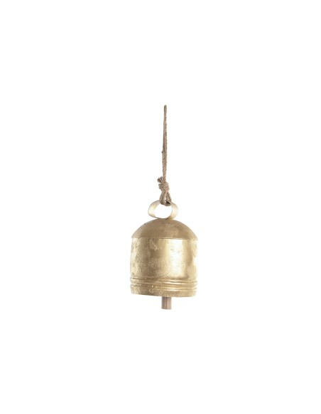 CAMPANA HIERRO CUERDA 16X16X50 DESGASTADO DORADO