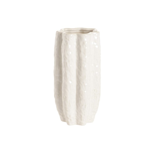 JARRON GRES 19X19X37 BLANCO