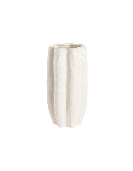 JARRON GRES 19X19X37 BLANCO