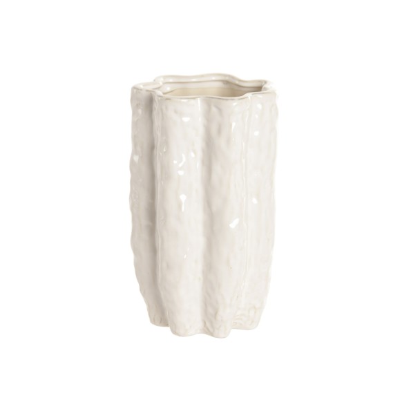 JARRON GRES 16X16X27 BLANCO