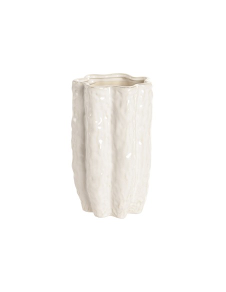 JARRON GRES 16X16X27 BLANCO