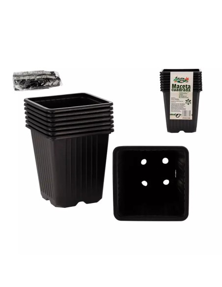 MACETA X8 CUAD. 9X10CM