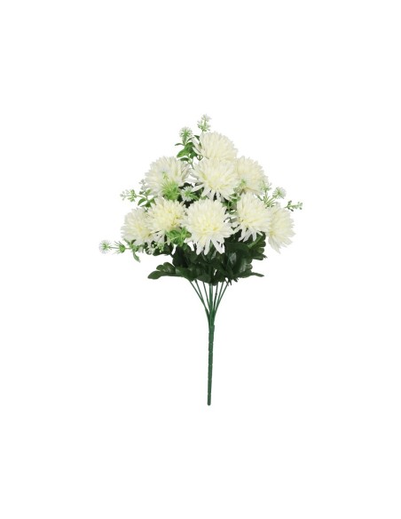 RAMO CRISANTEMOS X 9 - 47 CM (CREMA)