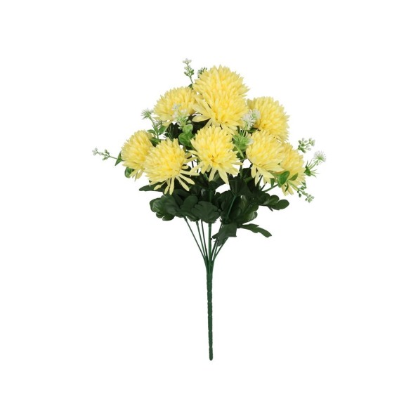 RAMO CRISANTEMOS X 9 - 47 CM (AMARILLO)
