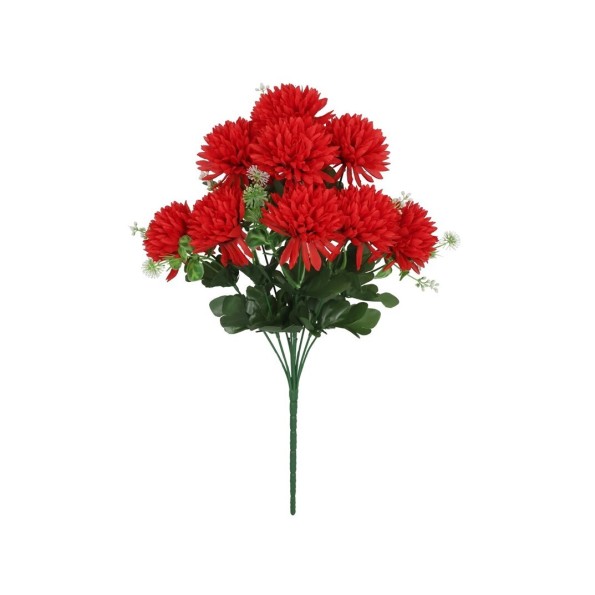 RAMO CRISANTEMOS X 9 - 47 CM (ROJO)