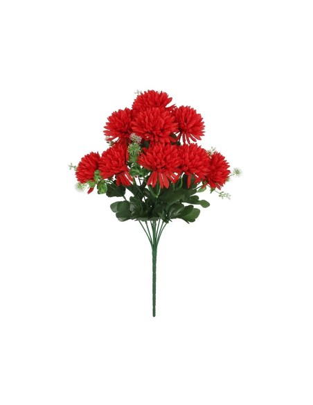 RAMO CRISANTEMOS X 9 - 47 CM (ROJO)