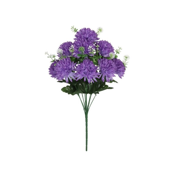 RAMO CRISANTEMOS X 9 - 47 CM (VIOLETA)