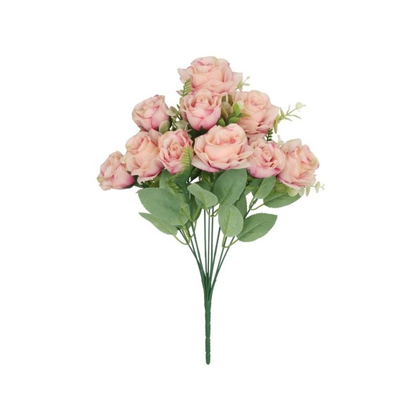RAMO ROSAS-CAPULLOS X 10 - 46CM (ROSA)