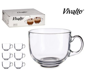 TAZON DESAYUNO CRISTAL CON ASA JUMBO (1Unid)