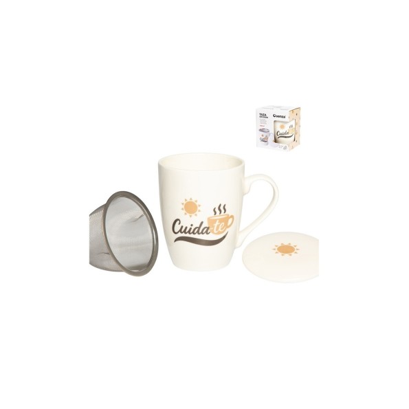 TAZA INFUSION C/ FILTRO 350 ML QUIERETE