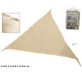 PARASOL VELA TRIANGULA CREMA 2.44MT