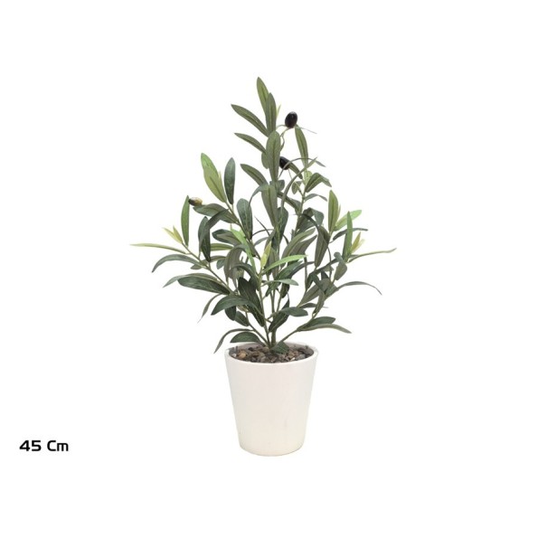 MACETA MELAMINA OLIVO - 45 CM