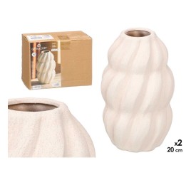 JARRON SAHARA ESPIRAL BLANCO MEDIANO