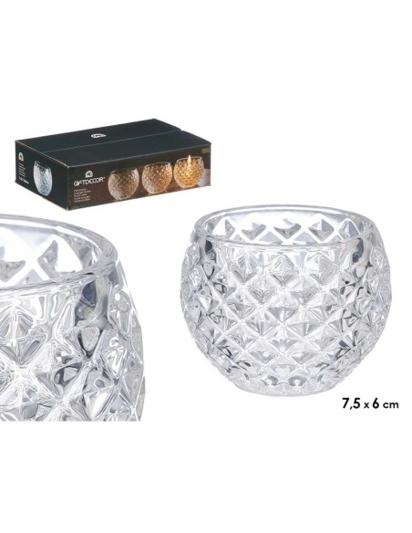 PORTAVELA CRISTAL ROMBO PEQ