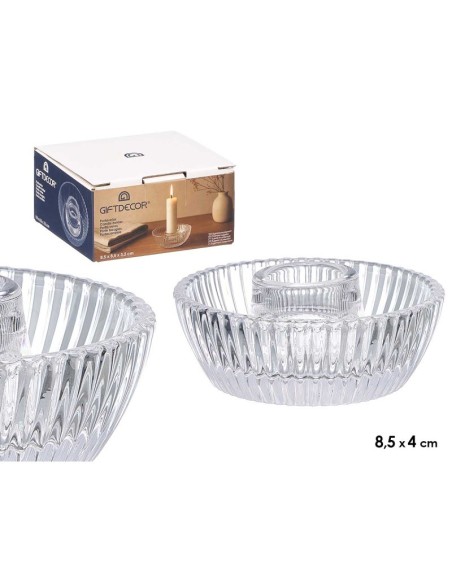 PORTAVELA CRISTAL CUENCO