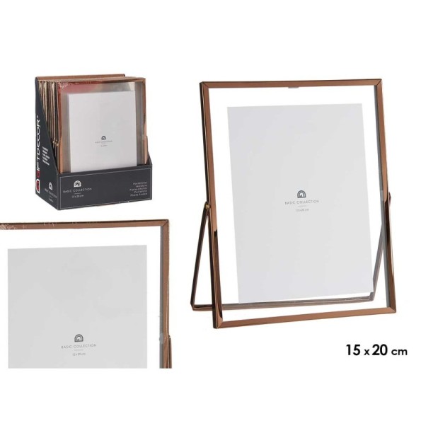 MARCO METAL COBRE 15X20CM