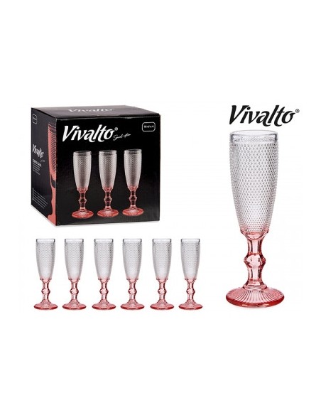 COPA PUNTOS CAVA PIE ROSA