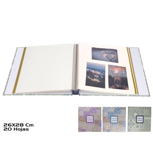 ALBUM 20 HOJAS 26X28 MOSAIC 3 SURT.