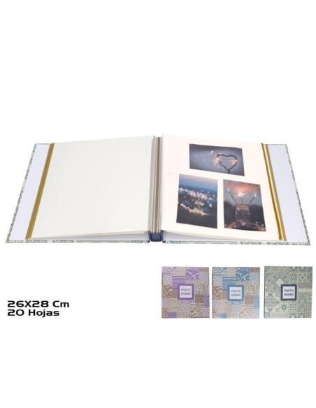 ALBUM 20 HOJAS 26X28 MOSAIC 3 SURT.