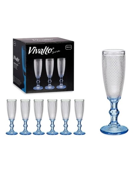 COPA PUNTOS CAVA PIE AZUL COBALTO