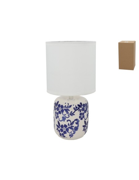 LAMPARA CERAMICA MESA PILAR 27CM