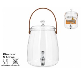 TARRO DISPENSADOR C/GRIFO DUERO 5L 22.5X30CM
