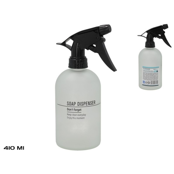 PULVERIZADOR CRISTAL MATE ESTAMPADO 410ML