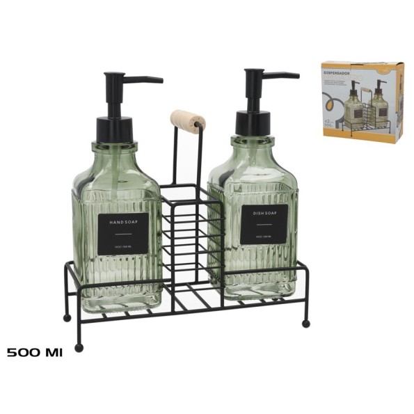 DISPENSADOR CRISTAL FREGADERO X3 300ML