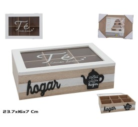 CAJA TÉ VANIA 23,7X16X7CM 6 COMPARTIMENTOS