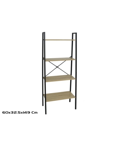 ESTANTERIA ARKA 4 ALTURAS 148X60X32,5 CM