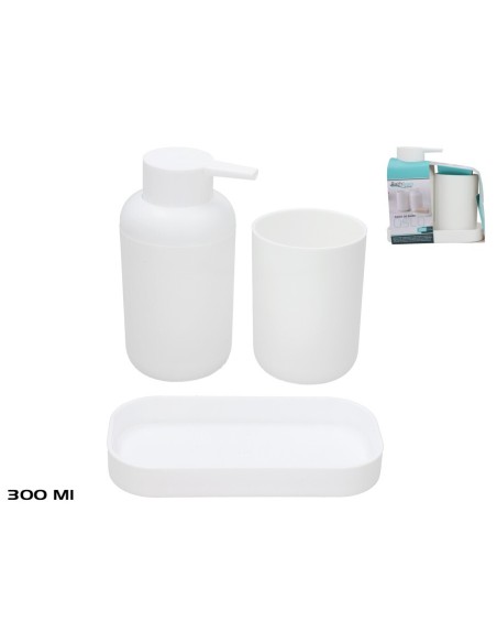 JUEGO ACCESORIOS BAÑO X3 300ML OSLO