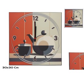 RELOJ PARED CANVAS 30 X 30 POSTER