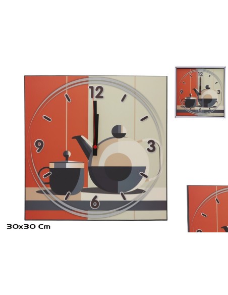 RELOJ PARED CANVAS 30 X 30 POSTER