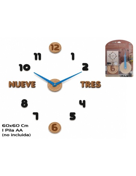 RELOJ PARED CERO 60 X 60 EVA