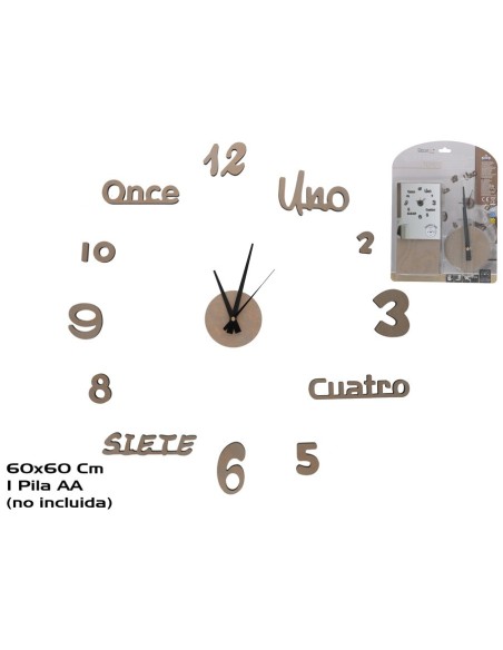 RELOJ PARED TEMPO 60 X 60 EVA