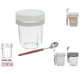 VASO SNACK ALBA 300ML CON CUCHARA SURTIDO