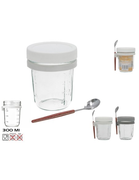 VASO SNACK ALBA 300ML CON CUCHARA SURTIDO