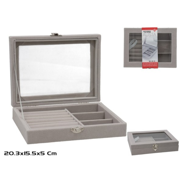 JOYERO CON COJINES AUSTA 20.3X15.5X5CM