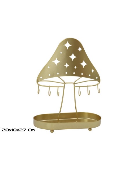 ORGANIZADOR JOYAS SETA 10X20C27CM DORADO
