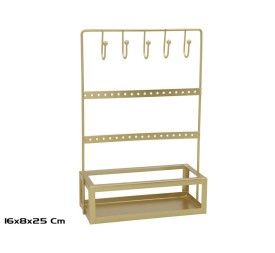 ORGANIZADOR JOYAS JULIE 16X8X25CM DORADO