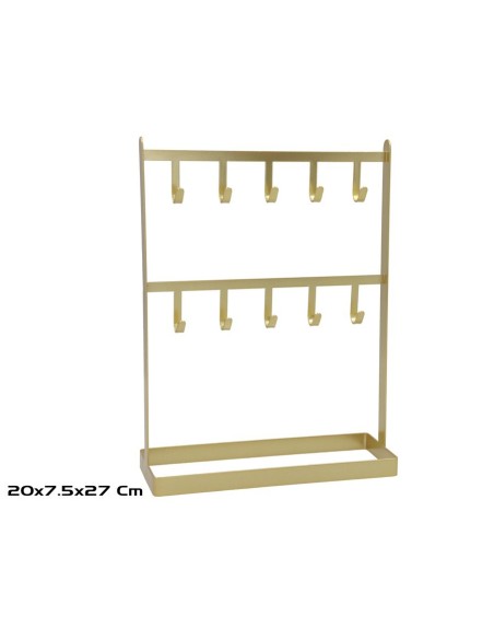 ORGANIZADOR JOYAS JULIE 20X7.5X27CM DORADO