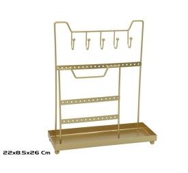 ORGANIZADOR JOYAS JULIE 22X8.5X26CM DORADO