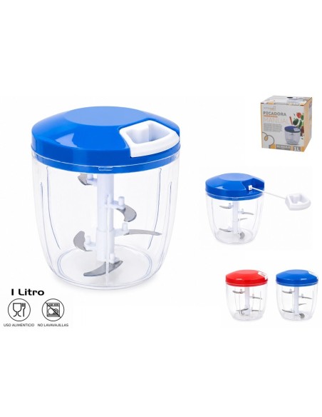 PICADORA VERDURAS MANUAL 1L 12.5X13.5CM 2 SURT